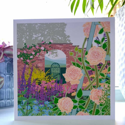 Walled Rose Garden Greeting Card - Umbellifer_Just Makers