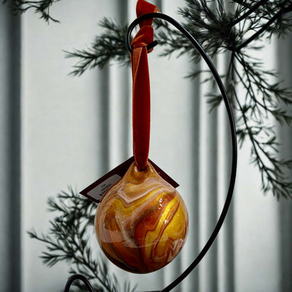 Warm Cinnamon Ceramic Bauble - Ashleigh Weller_Just Makers