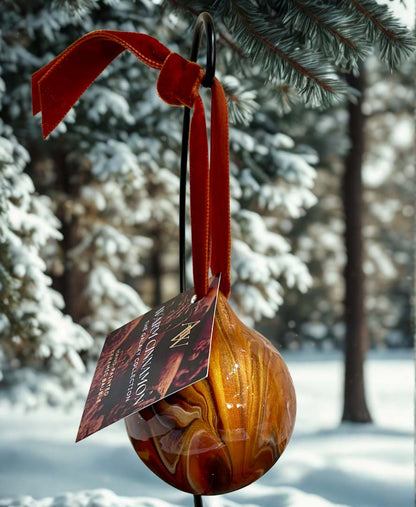 Warm Cinnamon Ceramic Bauble - Ashleigh Weller_Just Makers