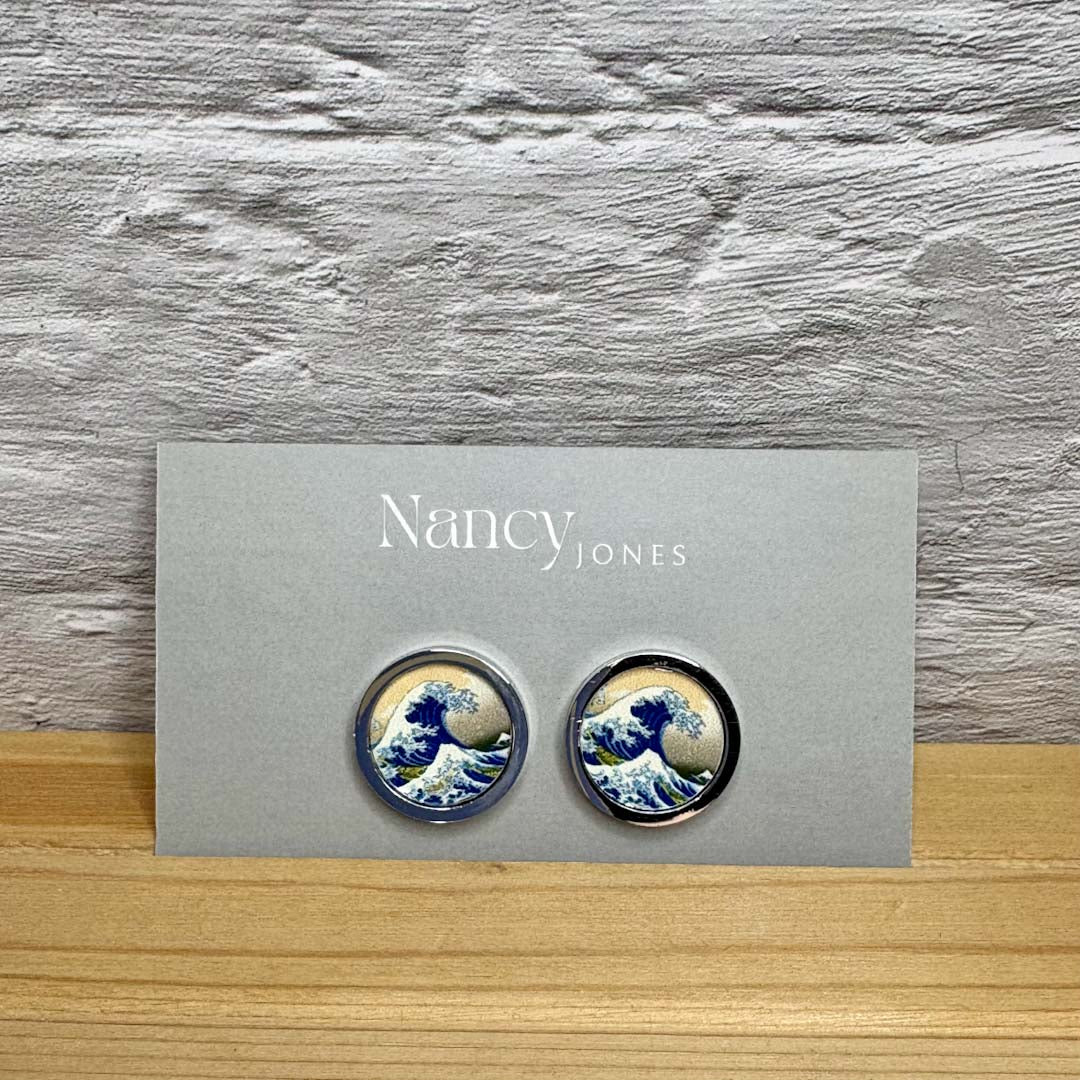 Waves Cufflinks - Nancy Jones_Just Makers