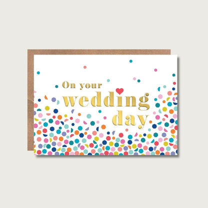 Wedding Confetti Card - Maggie Magoo Designs - Just Makers Maggie Magoo Designs
