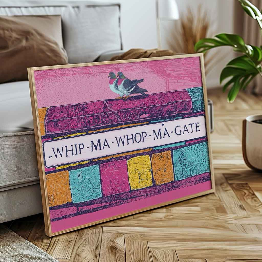 Whip-Ma-Whop-Ma-Gate Unframed A4 Print - Bejojo Art_Just Makers