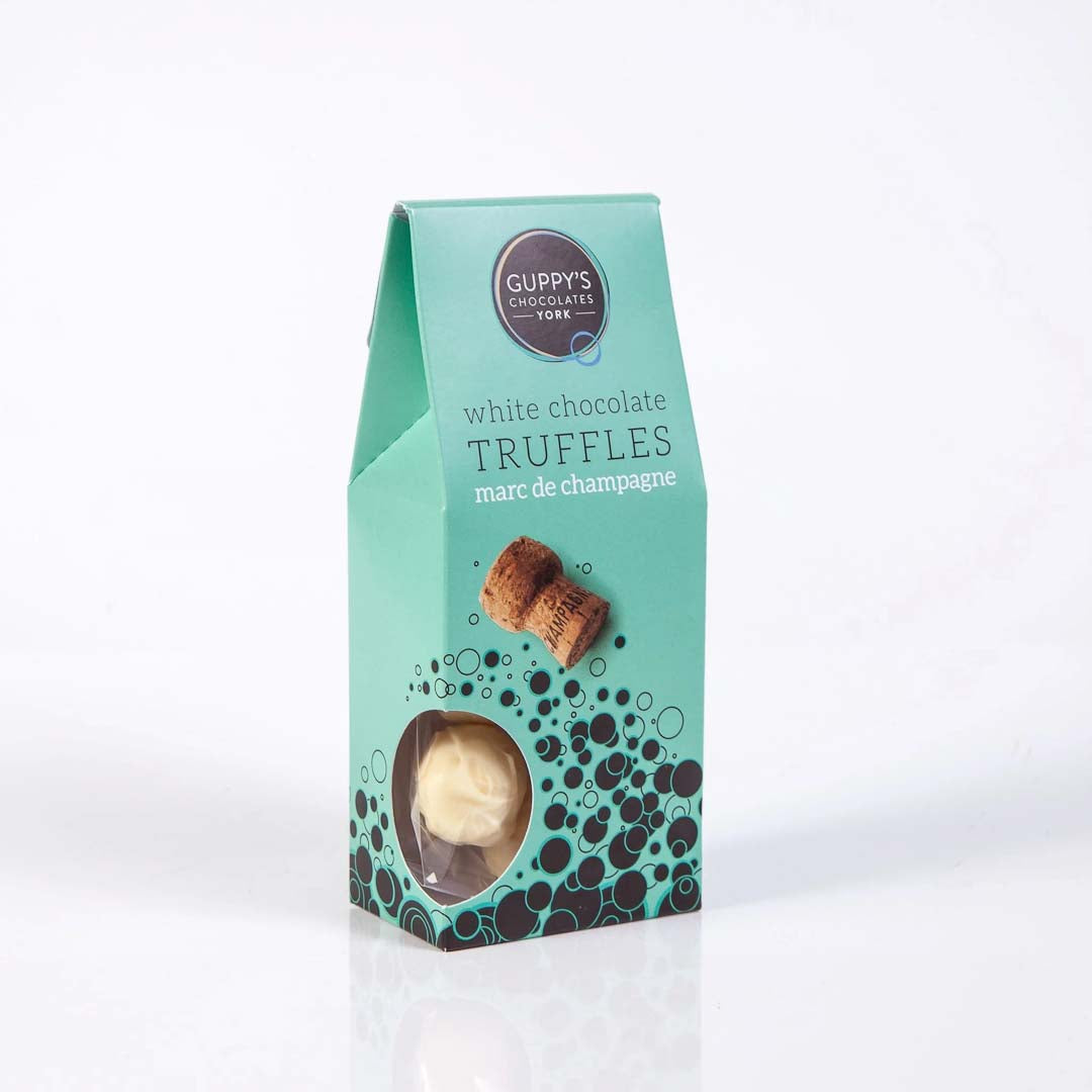 White Champagne Chocolate Truffles by Guppy&