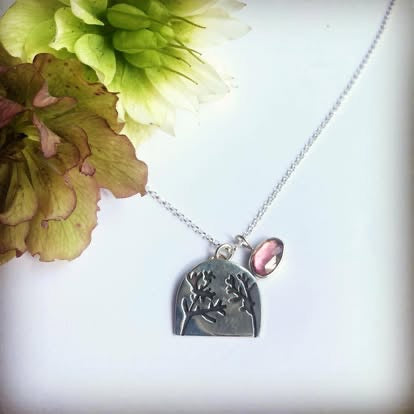 Wild Flowers Med Pendant 66 - Frances Greenwood_Just Makers