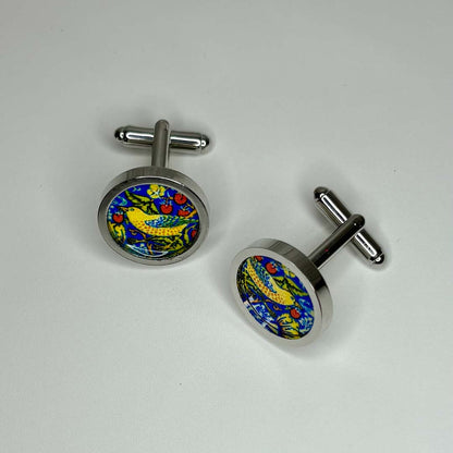 William Morris Cufflinks - Nancy Jones_Just Makers