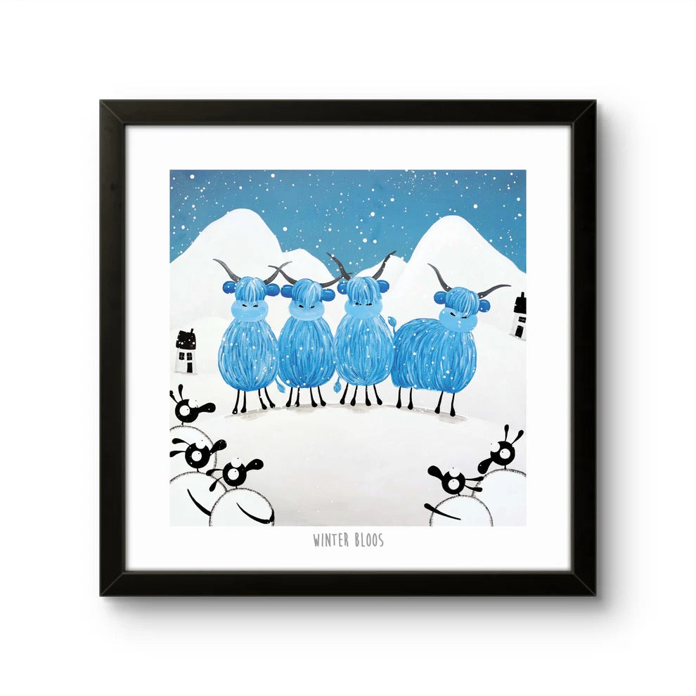 Winter Bloos 10&quot; Print - Mervyn Tay Art