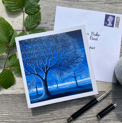 Winter Days Square Card by Sarah Jane Nicholls - Just Makers Sarah Jane Nicholls