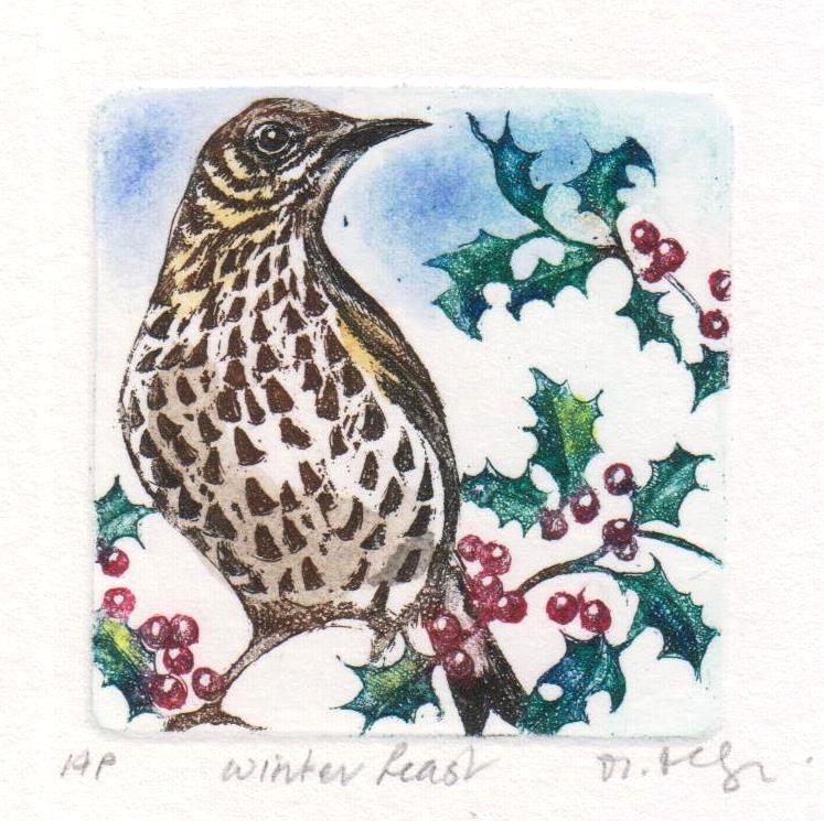 Winter Feast Etching - Moira Mctague_Just Makers