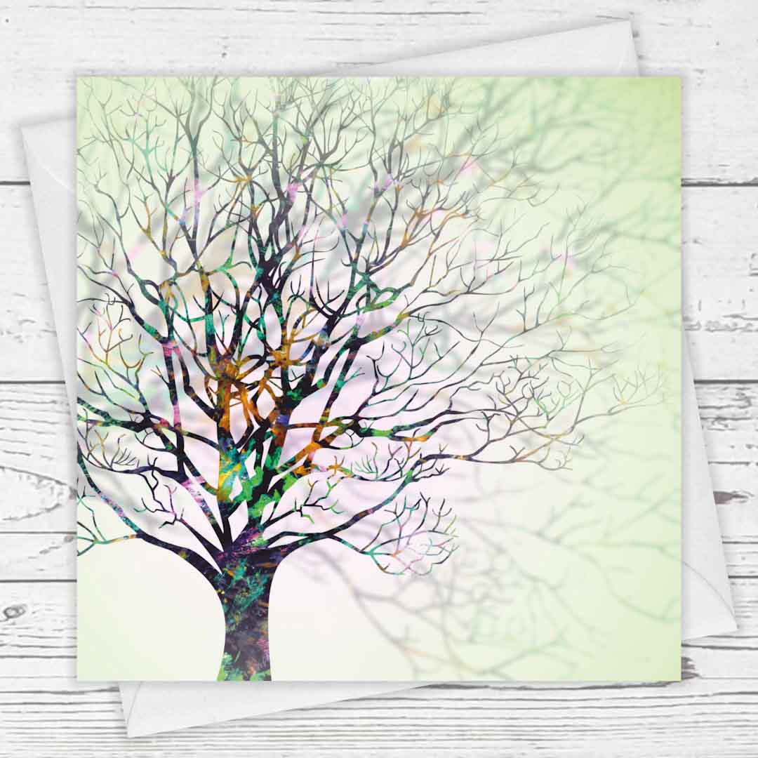 Wintry Tree Greeting Card - Fiona Calder_Just Makers