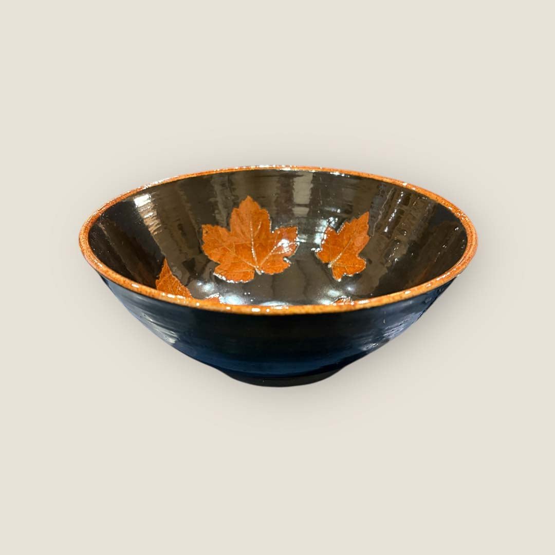 Wold Pottery Large Leaf Bowl - Design Three - Just Makers Wold Pottery