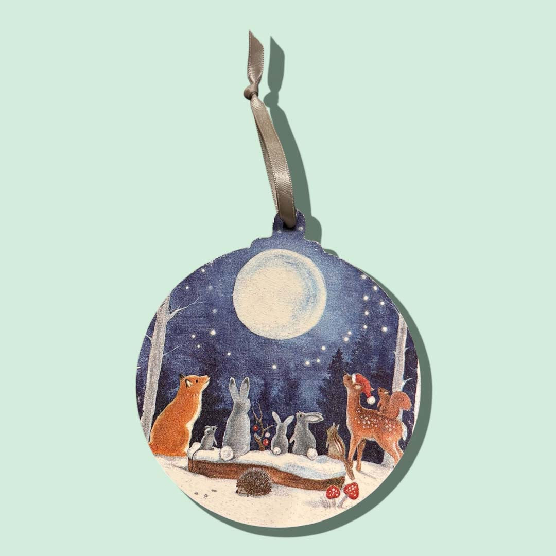 Woodland Friends Large Bauble Decoration by Sarah Tustin_Just Makers