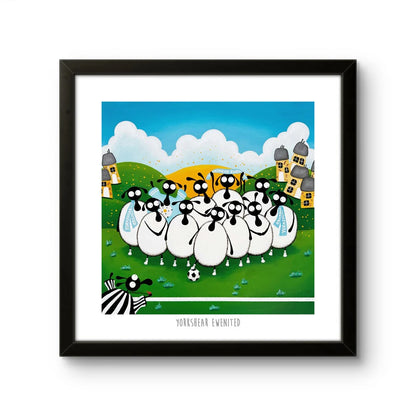 Yorkshear Ewenited 10&quot; Print Framed - Mervyn Tay Art_Just Makers