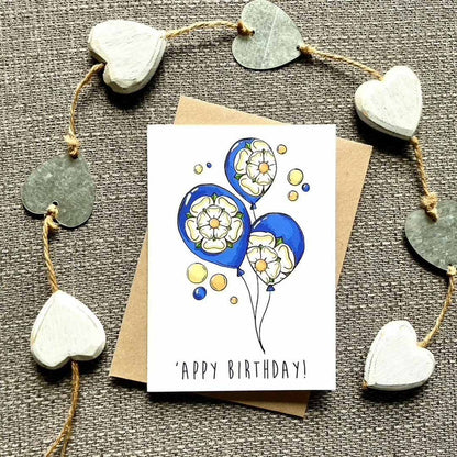 Yorkshire Balloons Birthday Card - HD Designs_Just Makers
