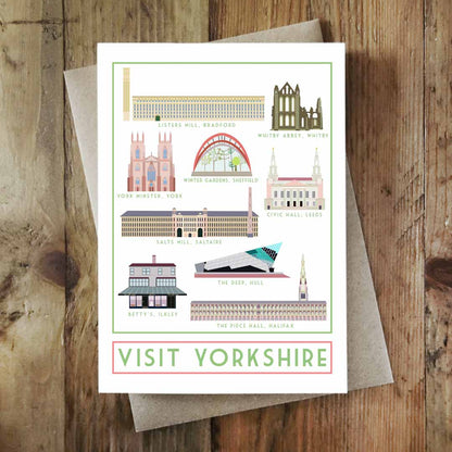 Yorkshire Landmarks Greeting Card - Sweetpea and Rascal_Just Makers
