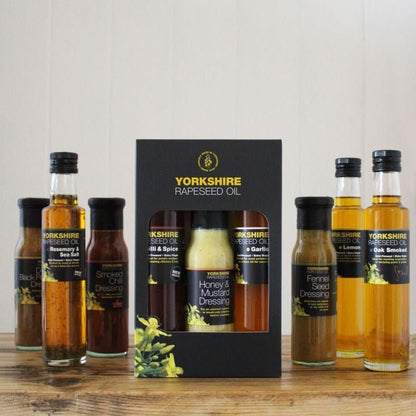 Yorkshire Rapeseed Oil Oils and Dressing Mixed Gift Box - Just Makers Yorkshire Rapeseed Oil