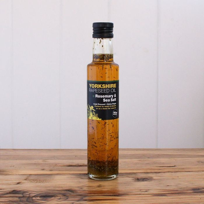 Yorkshire Rapeseed Oil with Rosemary & Sea Salt – 250ml_Just Makers