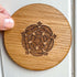 Yorkshire Rose Coaster - Woodcutter Creations_Just Makers