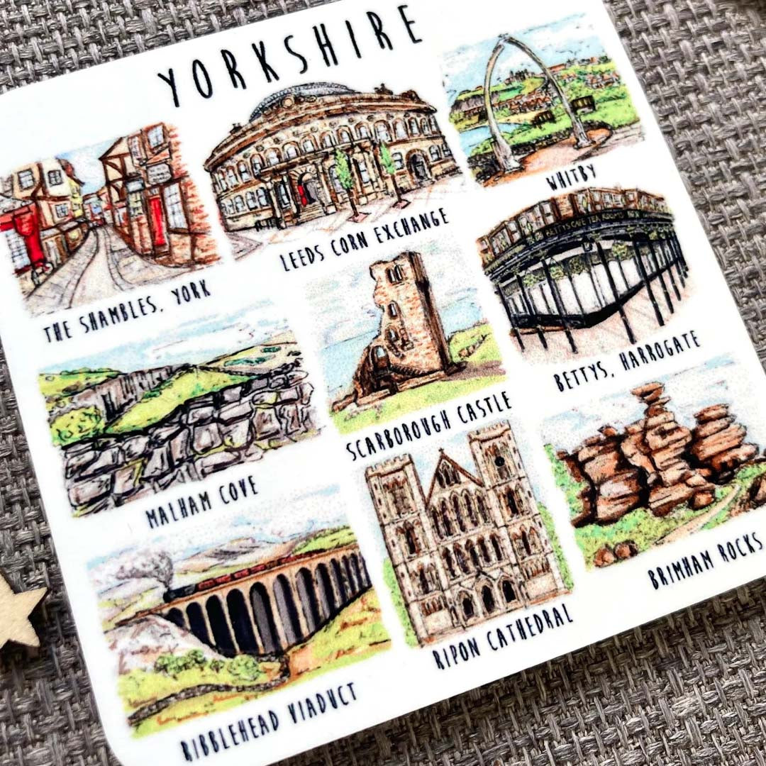 Yorkshire Scenes Coaster - HD Designs_Just Makers