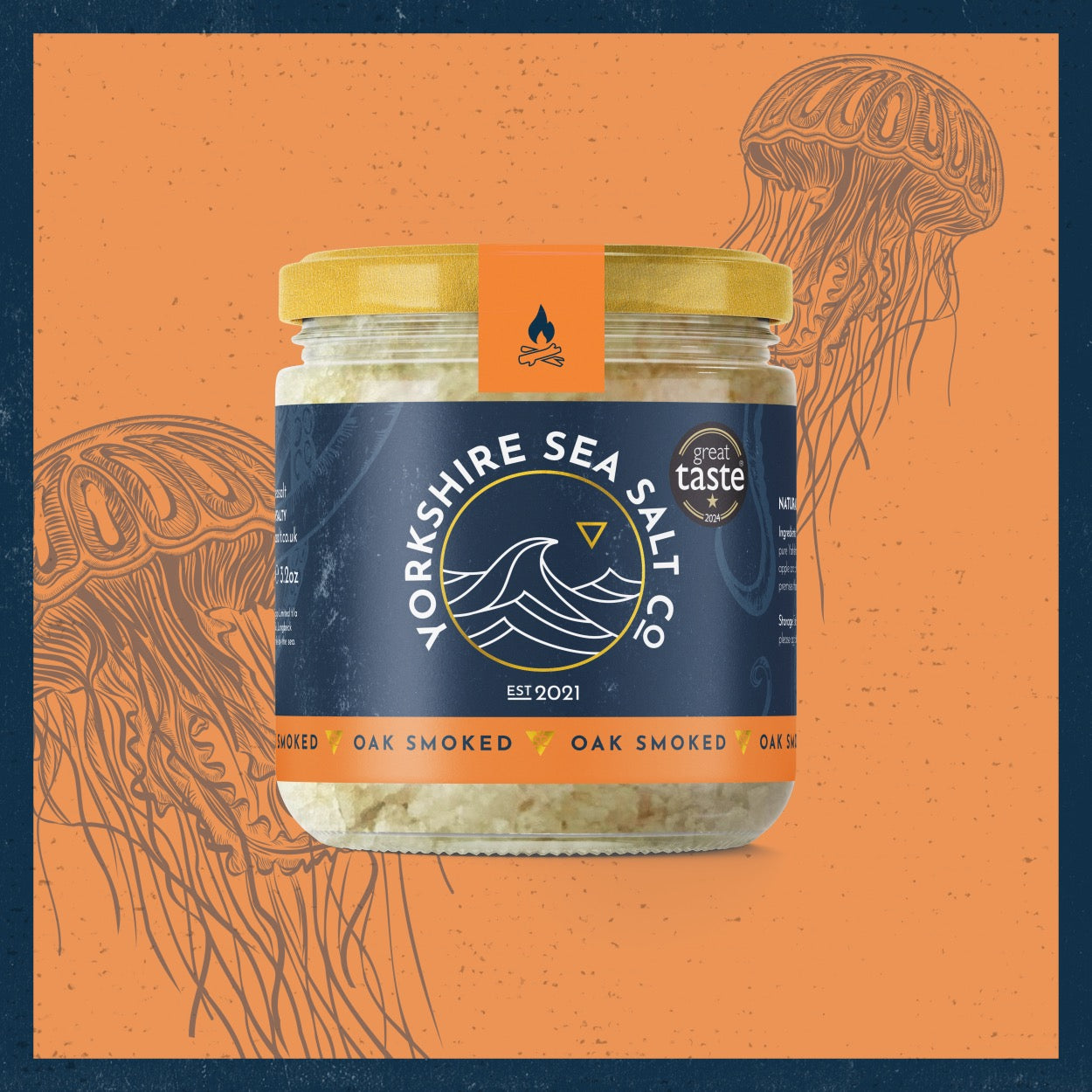 Yorkshire Sea Salt - Oak Smoked Infused - 100g Jar_Just Makers