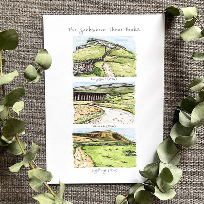 Yorkshire Three Peaks Print - HD Designs - Just Makers HD Designs