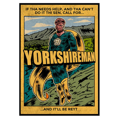 Yorkshireman A4 Print - The Yorkshire Print Company_Just Makers