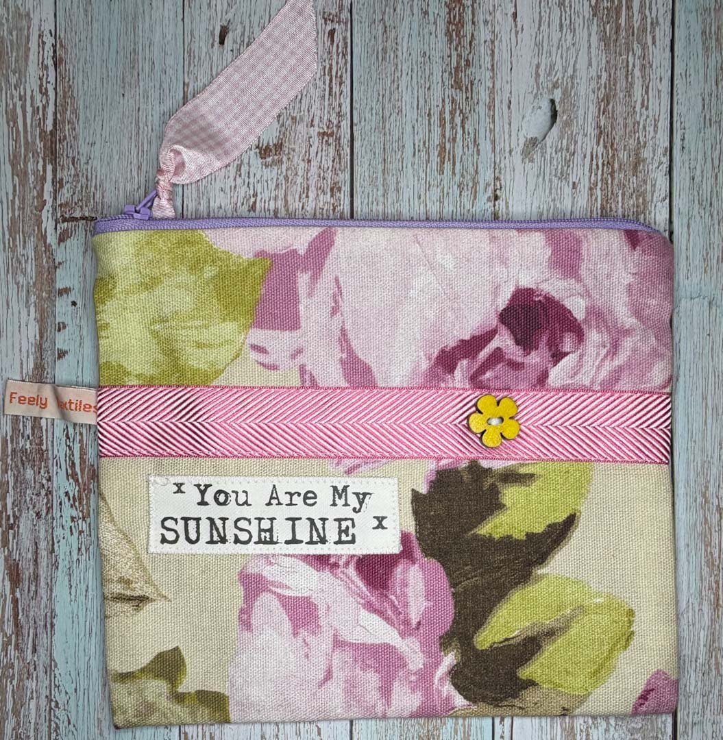 You are my Sunshine Purse - Touchy Feely Textiles - Just Makers Touchy Feely Textiles