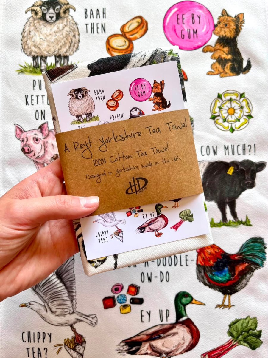 A Reyt Yorkshire Tea Towel - HD Designs_Just Makers