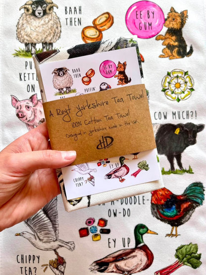 A Reyt Yorkshire Tea Towel - HD Designs_Just Makers