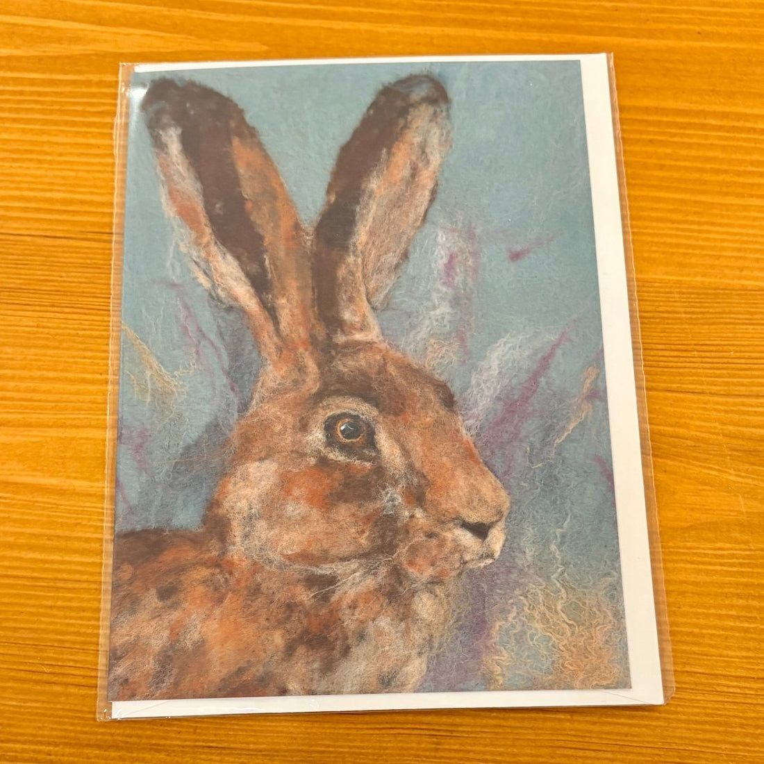 Alert Hare Greeting Card - Pam Chilton_just makers