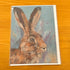 Alert Hare Greeting Card - Pam Chilton_just makers