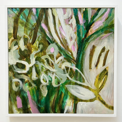 Among The Shoots Original Mixed Media Painting - Lisa Metcalfe_Just Makers