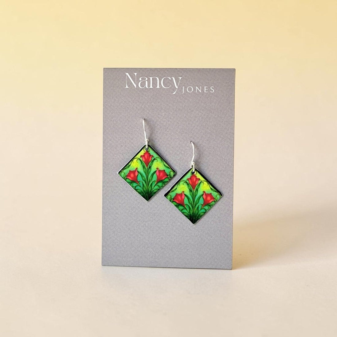 Art Nouveau Diamond Earrings - Nancy Jones_Just Makers