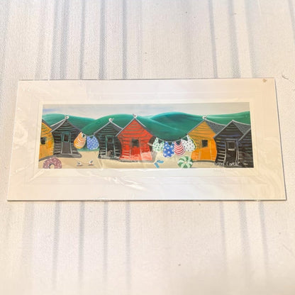 Beach Towels in the Breeze Ltd Edition Giclee Print - Nikky Corker_Just Makers