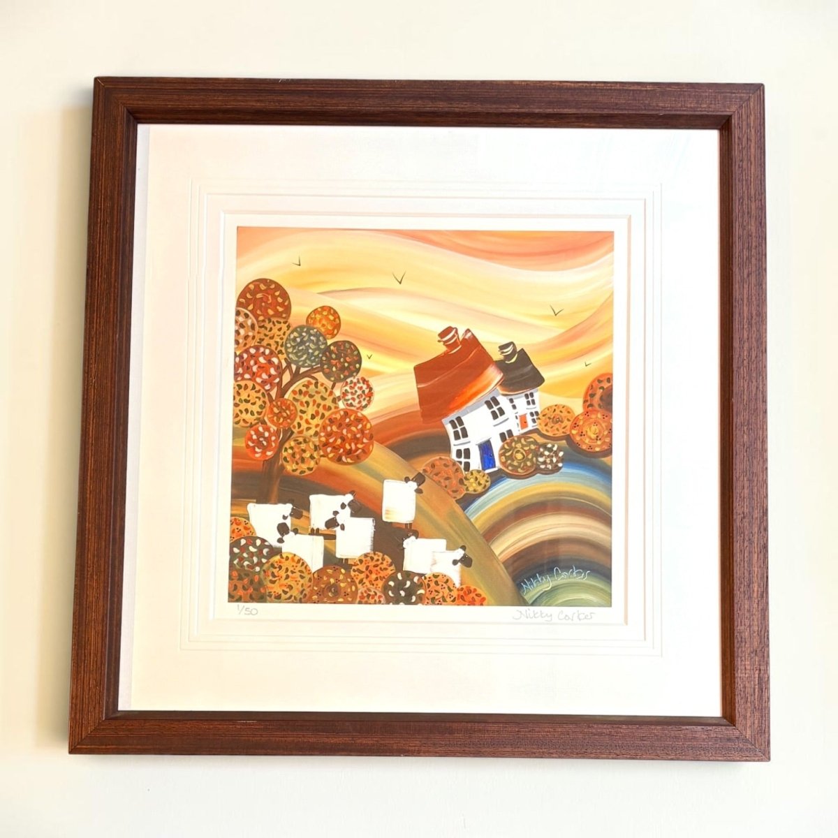 Beneath Autumn Trees Ltd Edition Framed Giclee Print - Nikky Corker_Just Makers