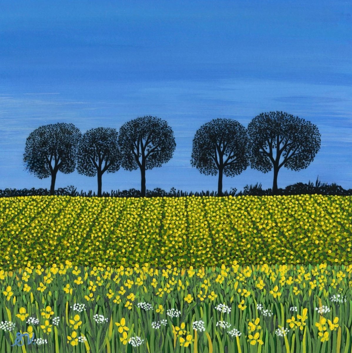 Beneath the Blue Original Painting - Sarah Jane Nicholls_Just Makers