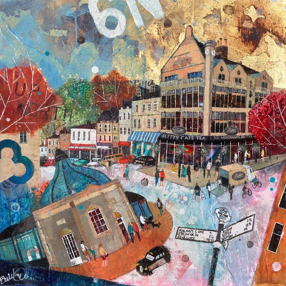 Bettys Tea Room Harrogate Mounted Print - Richard Burel_Just Makers
