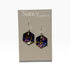 Bird Gold Drop Earrings Blue - Nancy Jones_Just Makers