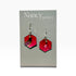 Bird Gold Drop Earrings Pink - Nancy Jones_Just Makers