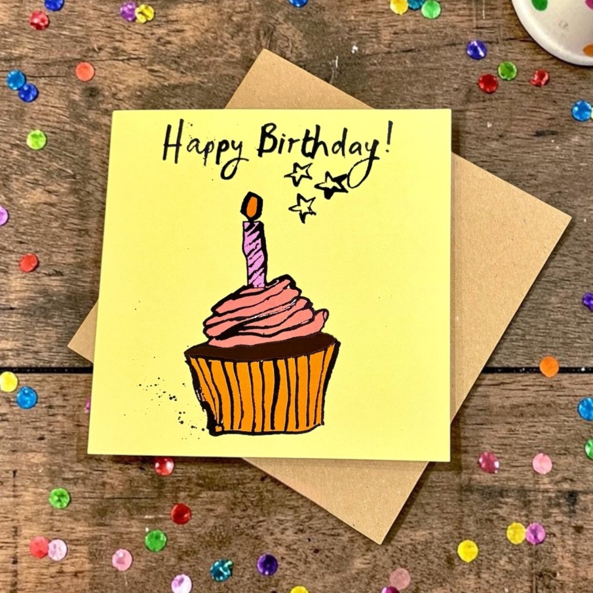 Birthday Cupcake Card - The Proverbial Hare_Just Makers