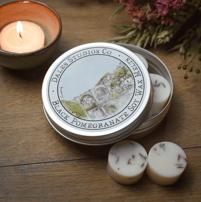 Black Pomegranate Natural Soy Wax Melts - Dales Studios Co_Just Makers