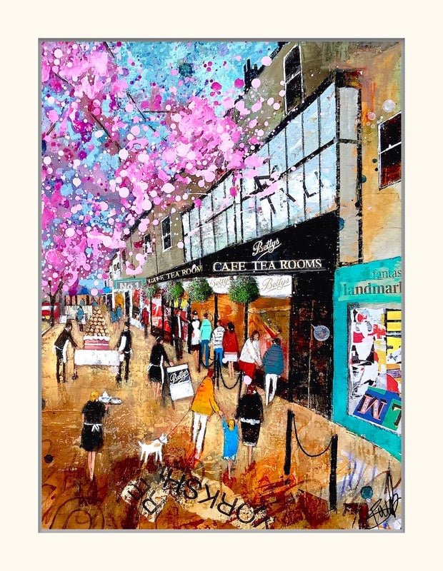 Blossoms Ilkley Mounted Print - Richard Burel_Just Makers