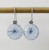 Blue and White Hand Drawn Lines Earrings - 830 Degrees_Just Makers