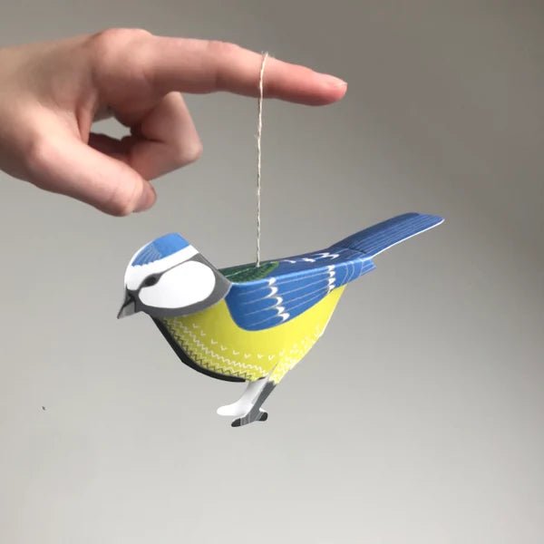 Blue - Tit Pop - Up 3D Card & Decoration - Just Makers Faye Stevens - Merryday Studio