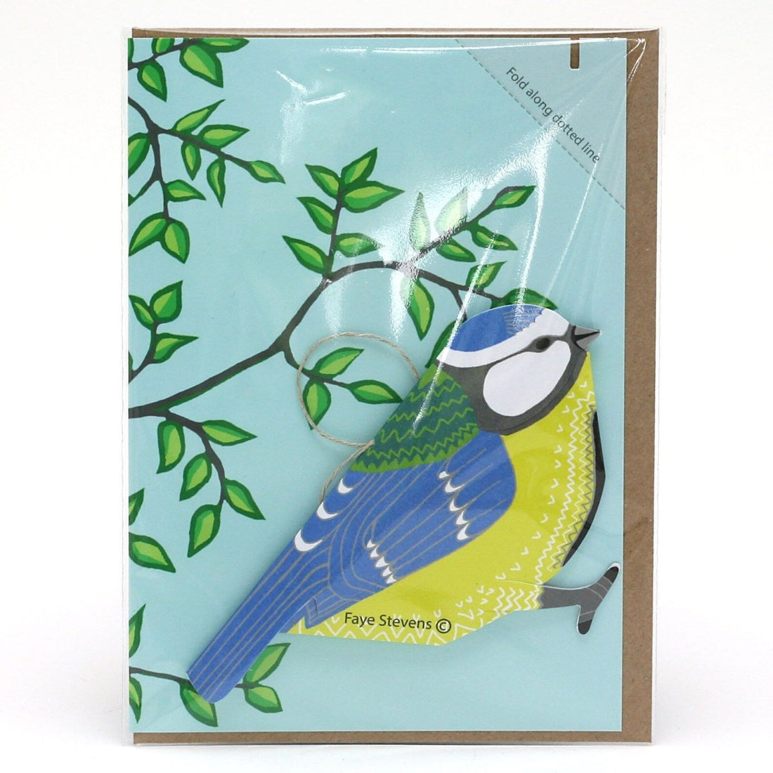 Blue - Tit Pop - Up 3D Card &amp; Decoration - Just Makers Faye Stevens - Merryday Studio