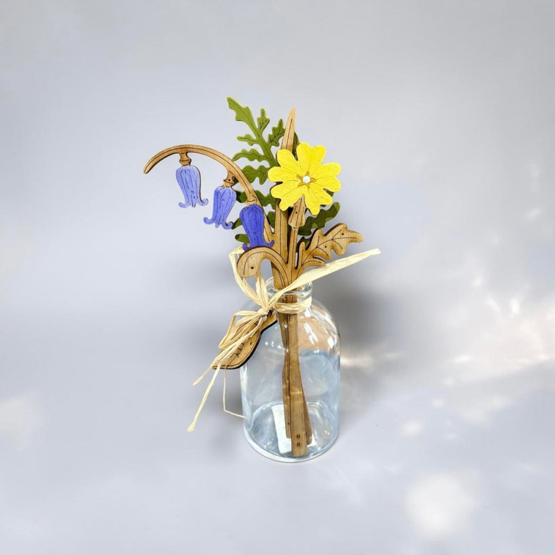 Bluebell Bouquet in a Mini Bottle - Natty Deco_Just Makers