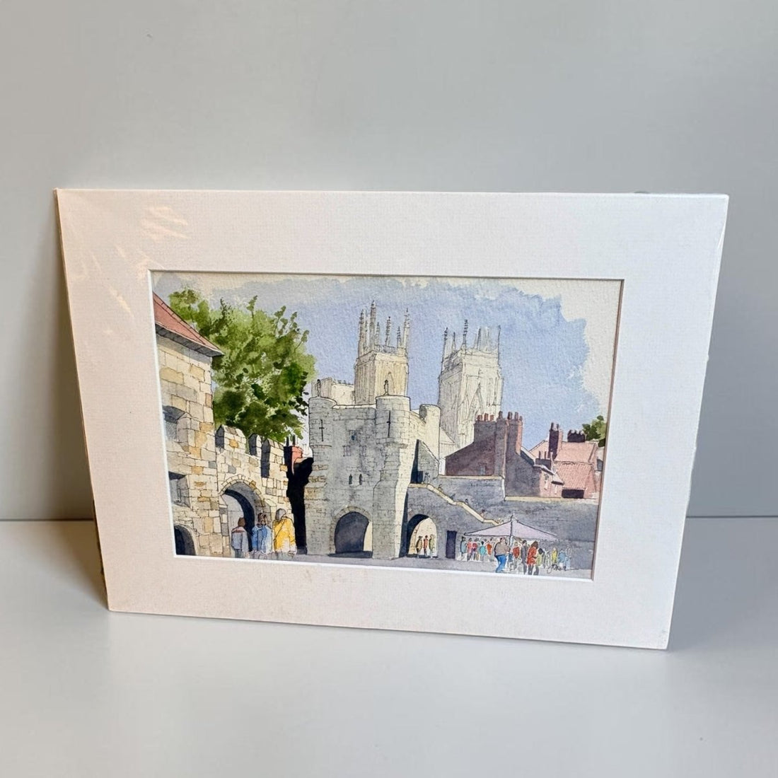 Bootham Bar, York Original Line and Watercolour Painting - John Harrison_Just Makers