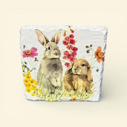 Bunny Coaster Slate - Sarah Tustin_Just Makers