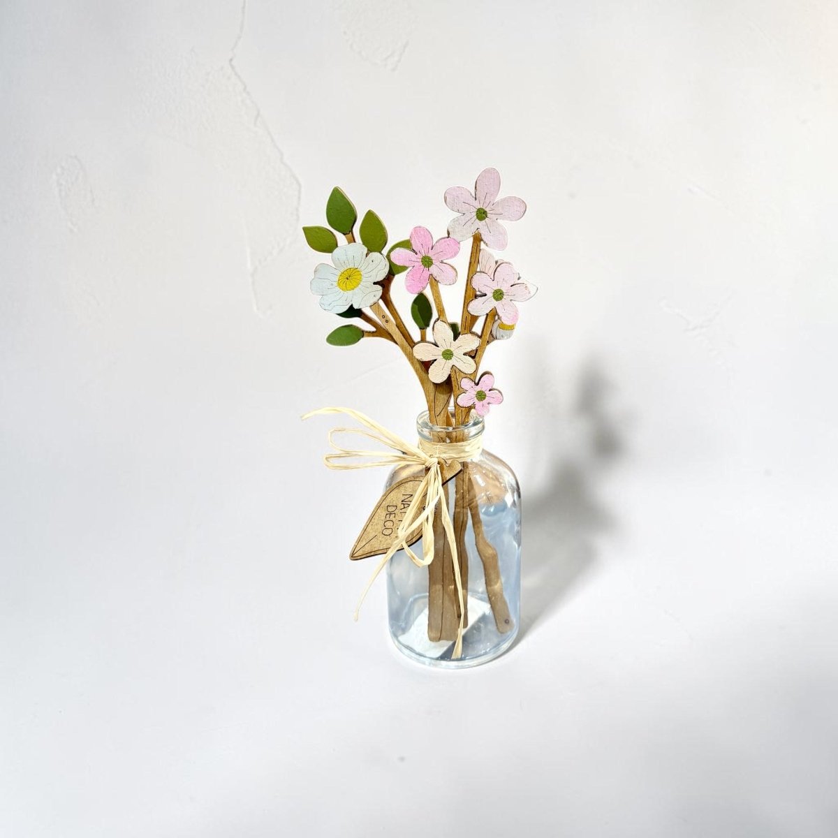 Buttercup Bouquet in a Mini Bottle - Natty Deco_Just Makers
