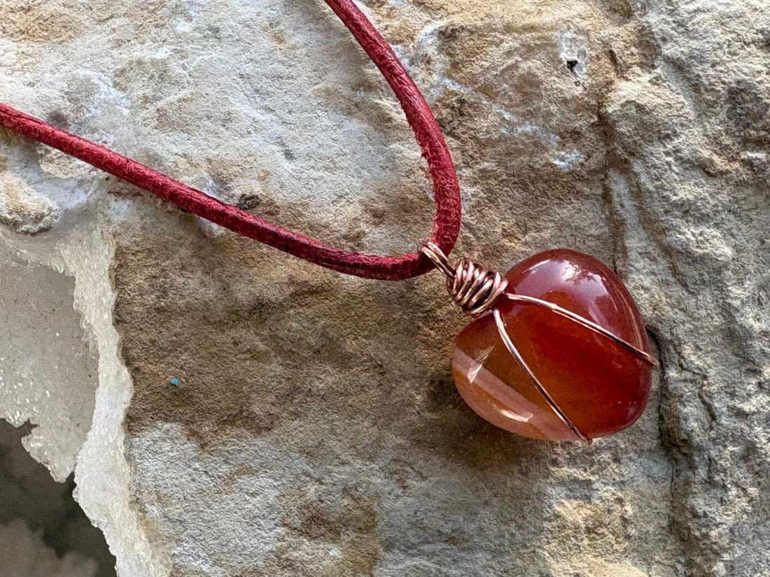 Carnelian Necklace - Hart, Body and Soul_Just Makers