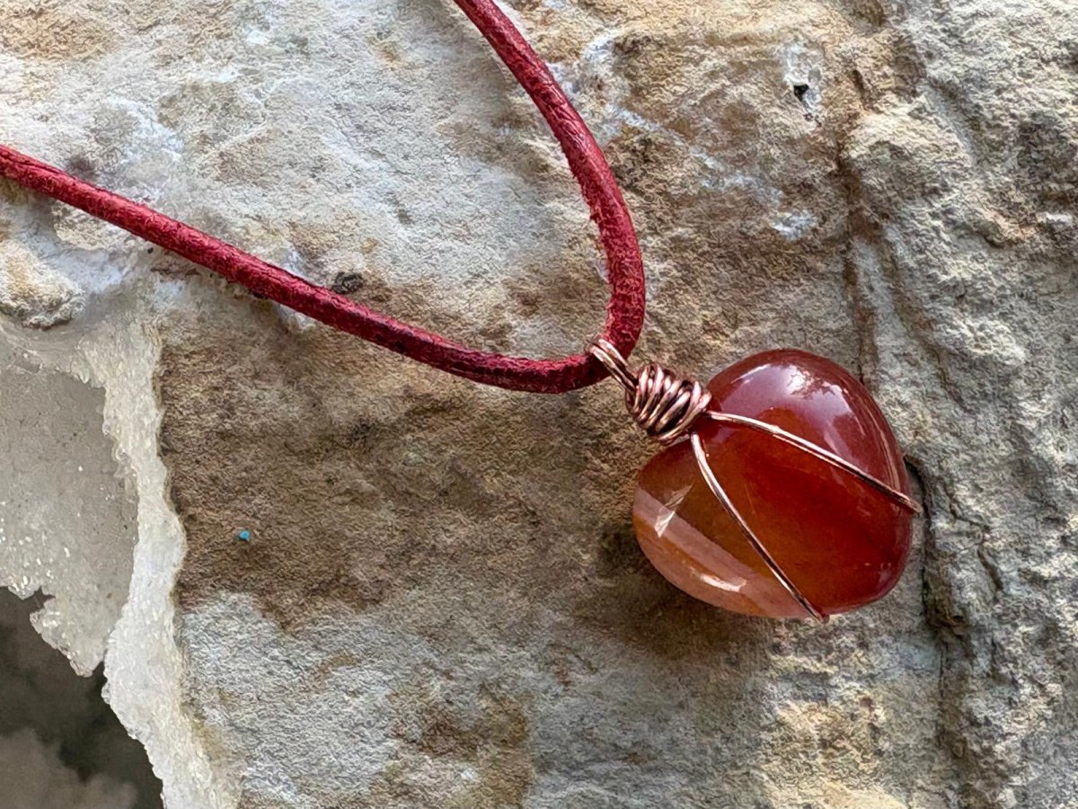 Carnelian Necklace - Hart, Body and Soul_Just Makers